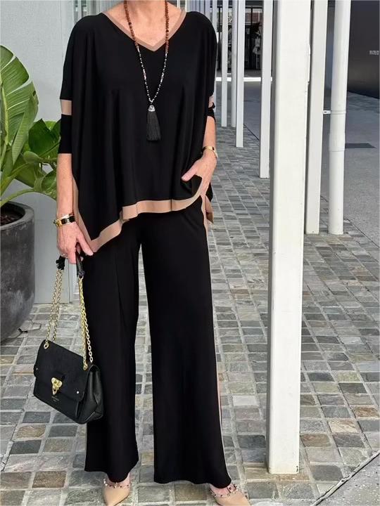 Last Day 49% OFF🔥Casual Loose V-neck  Two-Piece Suit(Buy 2 Free Shipping)