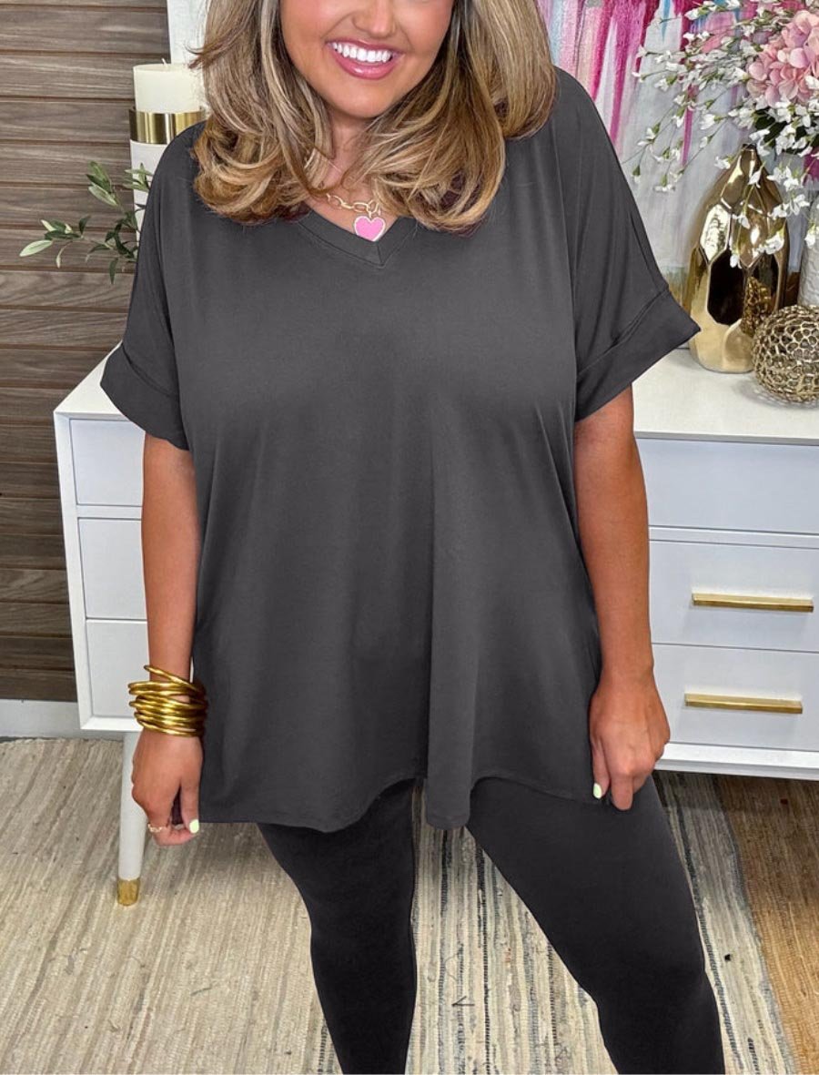 Last Day Promotion🔥Ultra Comfy Short Sleeve Tee and Legging Set (Buy 2 Free Shipping)