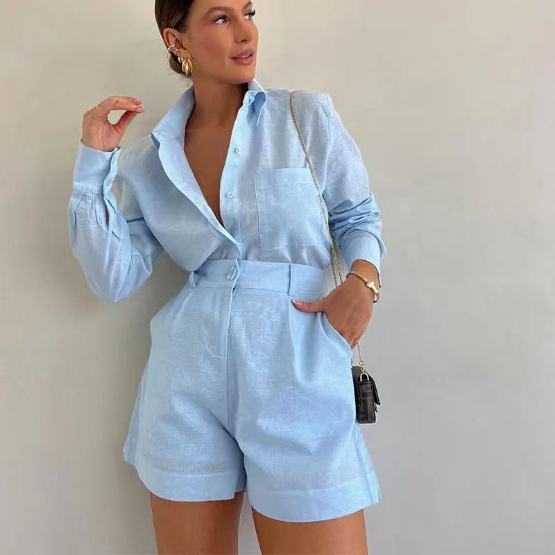 Blouse and Shorts Two Piece Set (Buy 2 Set Free Shipping)