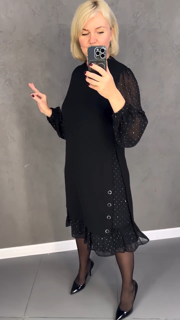 Elegant Long Sleeve Midi Dress (Buy 2 Free Shipping)