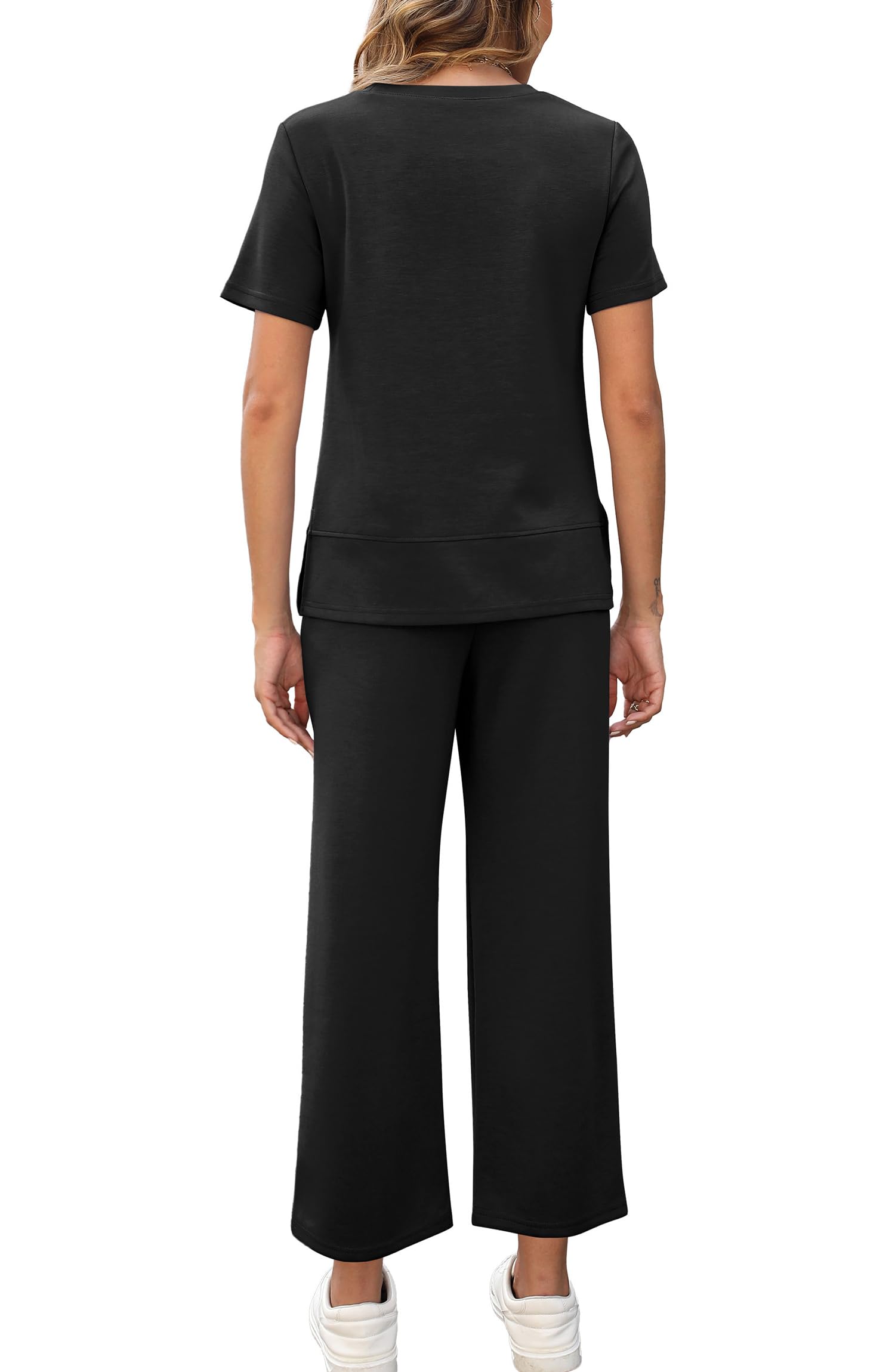 Fashion Comfy Wide Leg 2 Piece Lounge Set (Buy 2 Free Shipping)