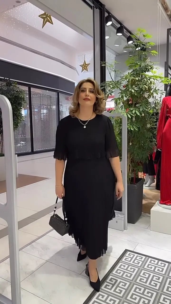 Elegant Layered Pleated Maxi Dress (Buy 2 Free Shipping)