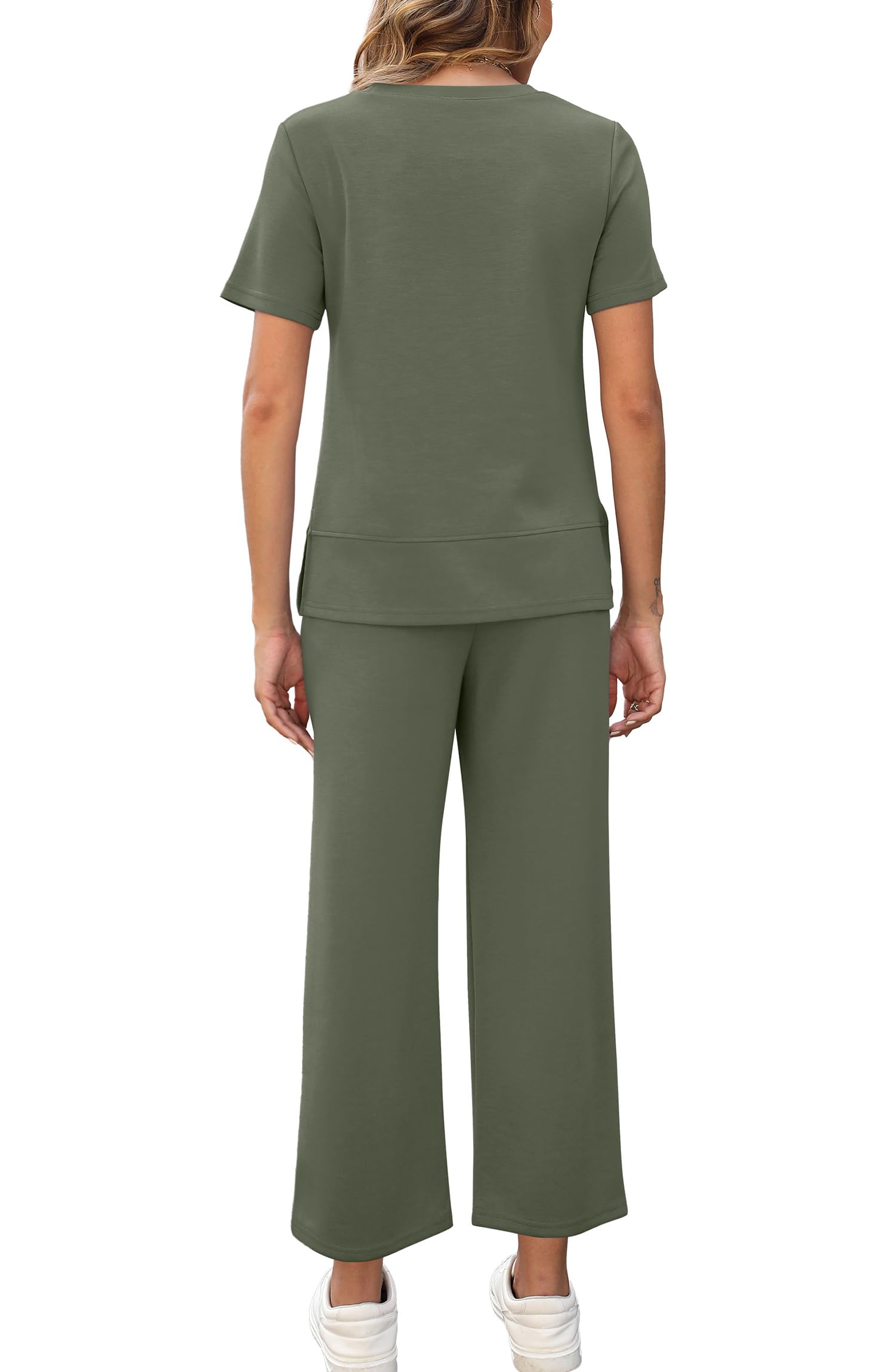 Fashion Comfy Wide Leg 2 Piece Lounge Set (Buy 2 Free Shipping)