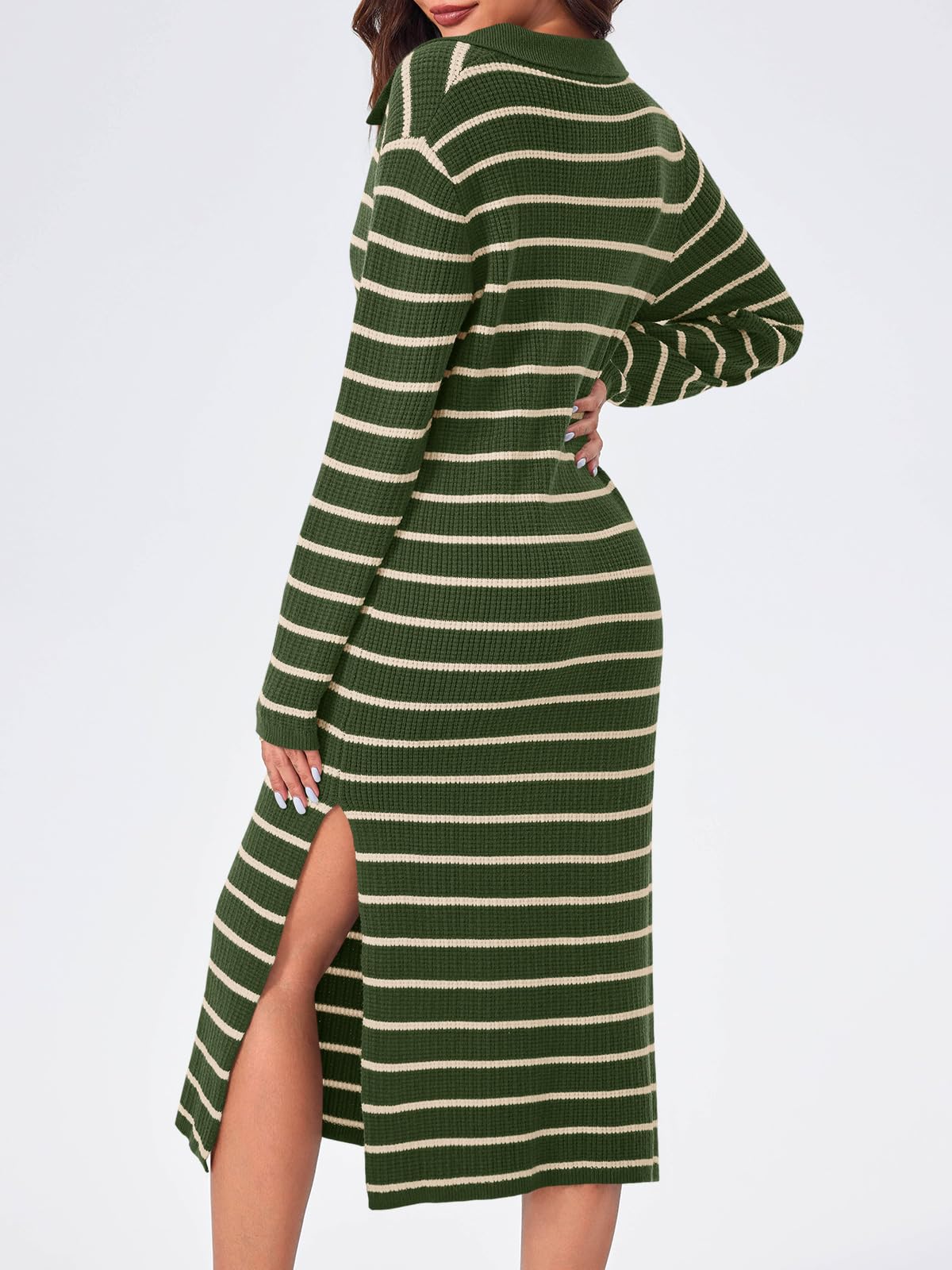 Striped Knit Sweater Dress(Buy 2 Free Shipping)