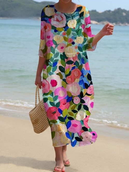 Lightweight Loose Casual Maxi Dress (Buy 2 Free Shipping)