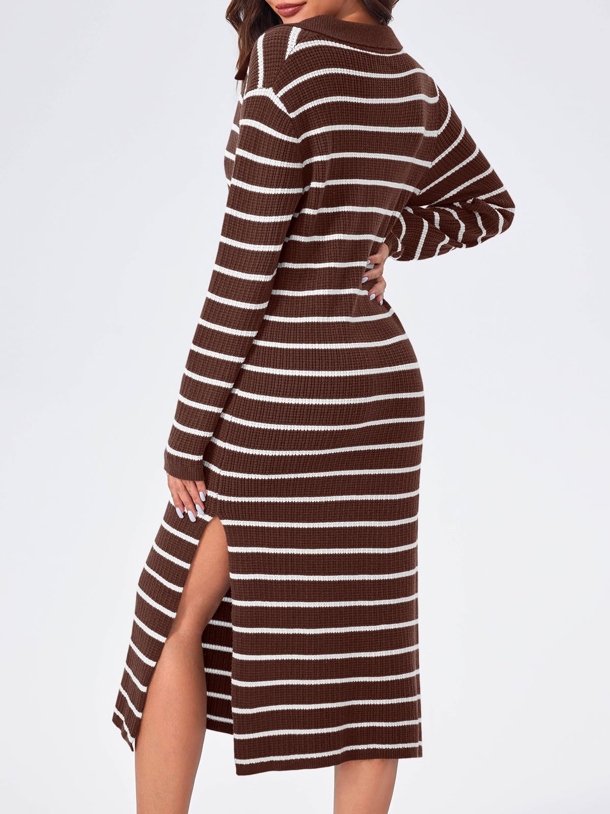 Striped Knit Sweater Dress(Buy 2 Free Shipping)