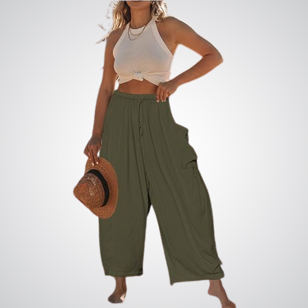 Wide Leg Comfort Pants (Buy 2 Free Shipping)