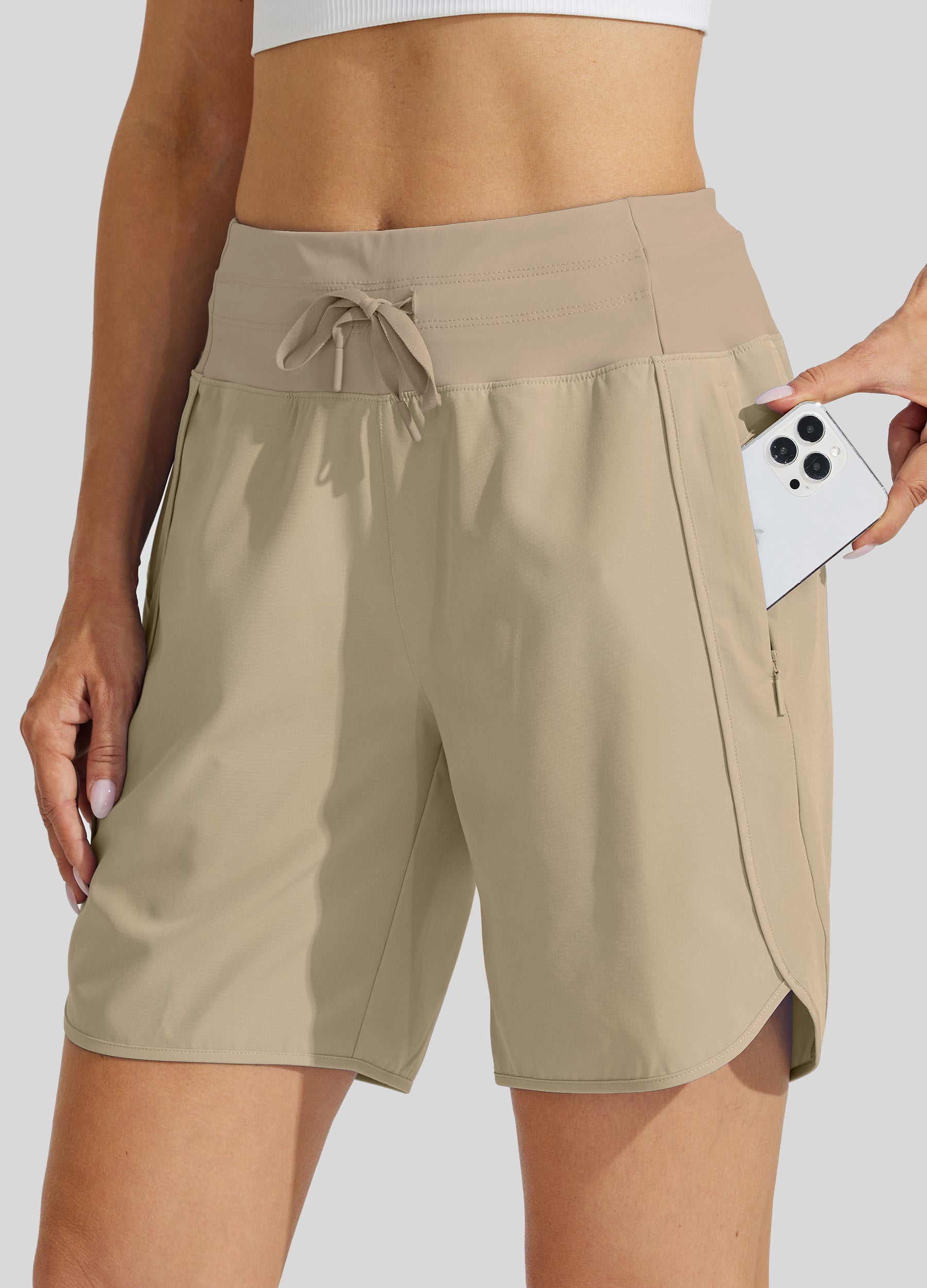 Women's 7 Inseam Athletic High Wasistband Shorts (Buy 2 Free Shipping)