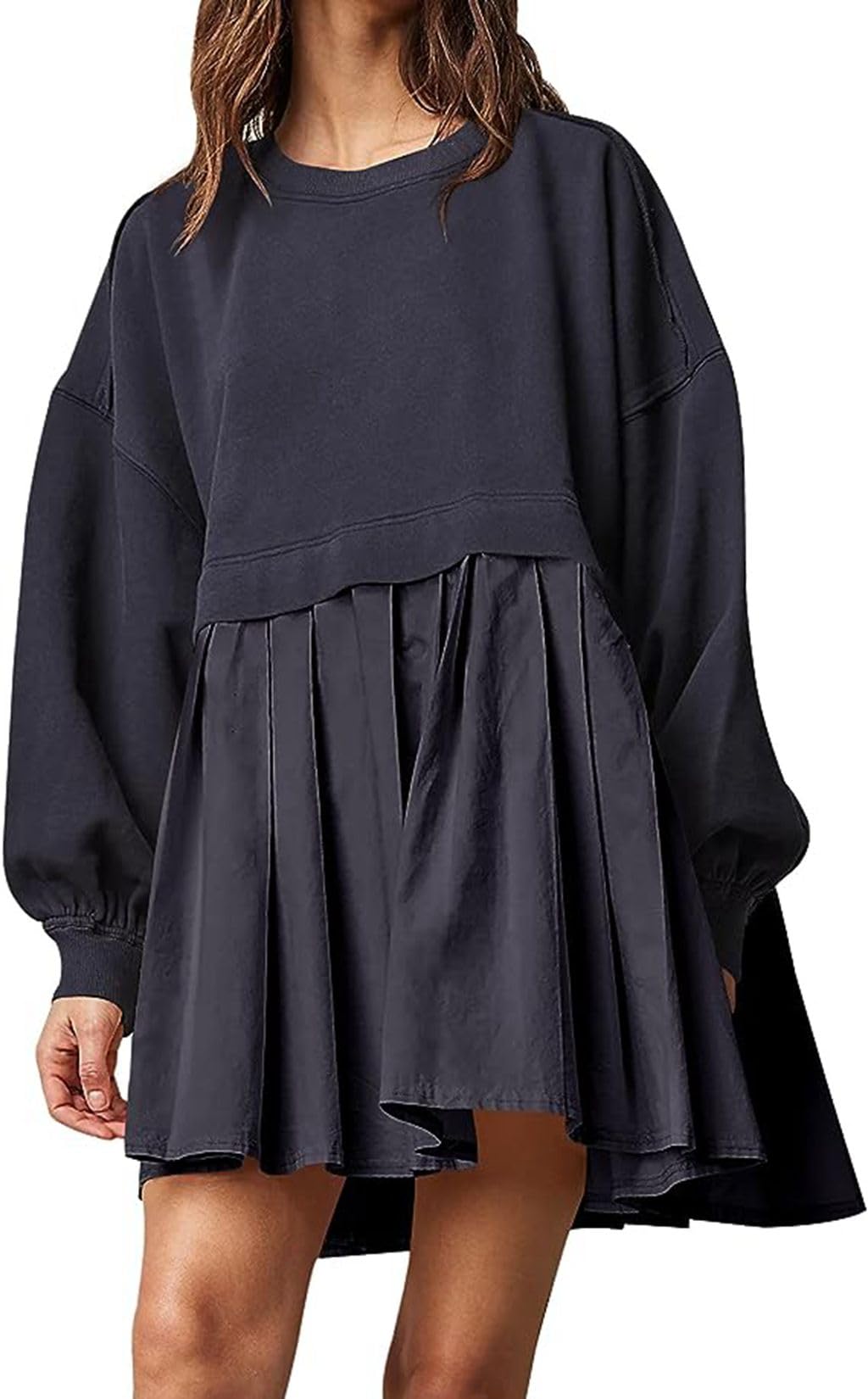 Oversized Sweatshirt Dress (Buy 2 Free Shipping)