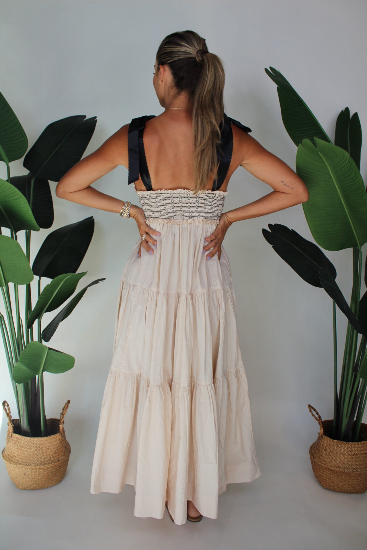 Tie Shoulder Dress (Buy 2 Free Shipping)