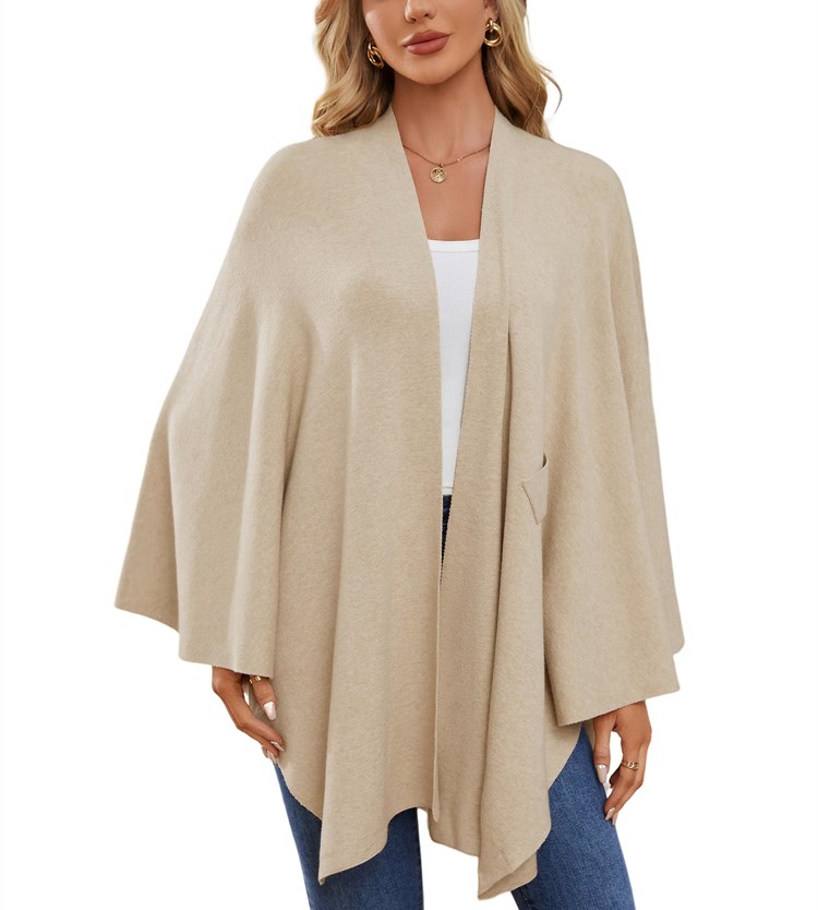 Elegant Shawl Wraps Soft Open Front Poncho Sweater (Buy 2 Free Shipping)