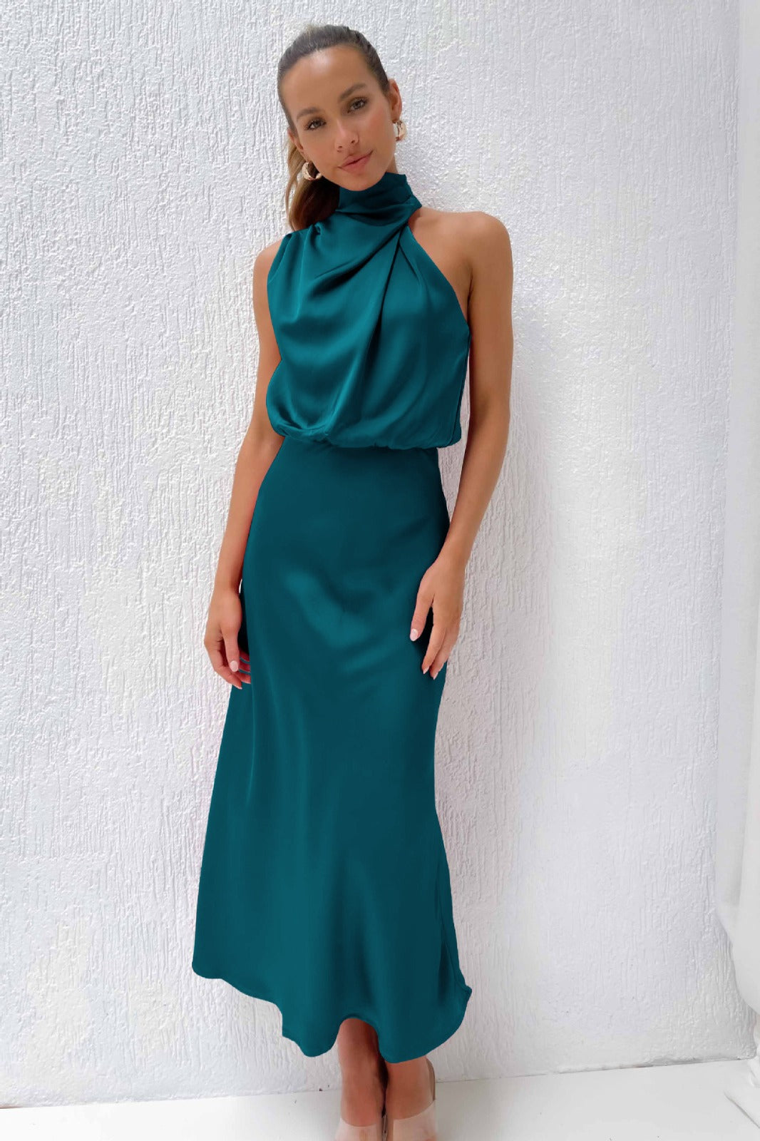 Elegant Sleeveless High Neck Dress (Buy 2 Free Shipping)