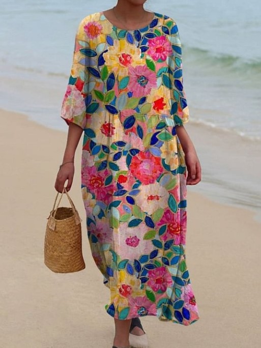 Lightweight Loose Casual Maxi Dress (Buy 2 Free Shipping)