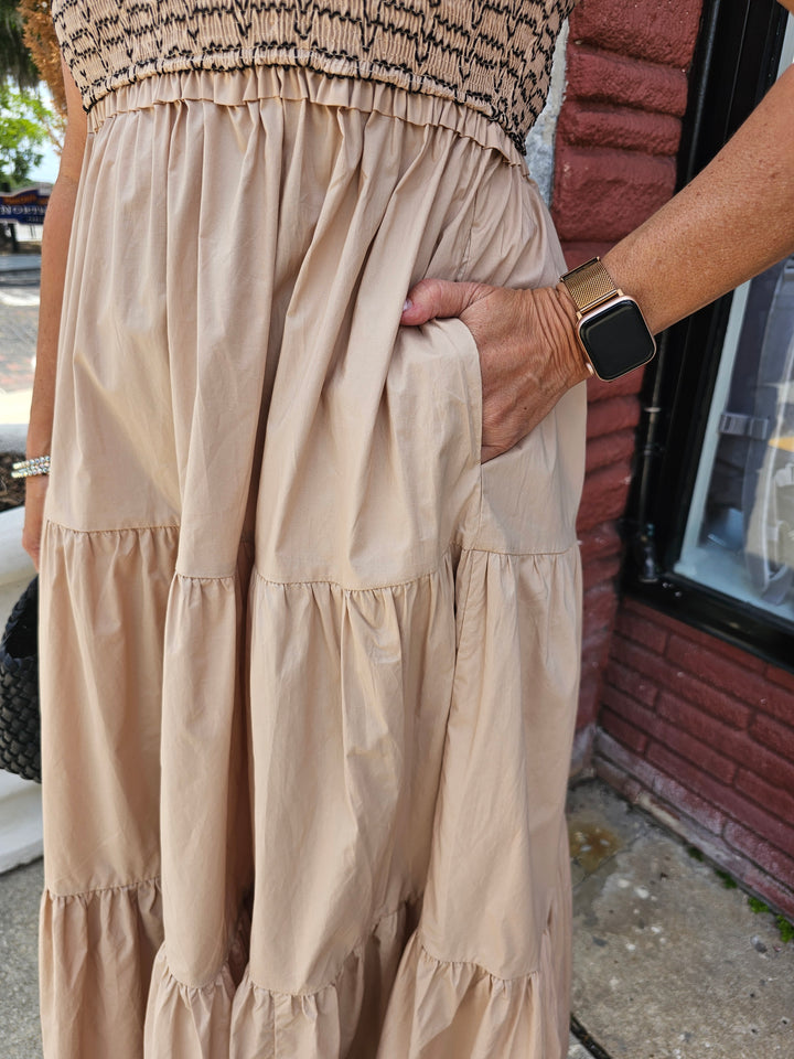 Tie Shoulder Dress (Buy 2 Free Shipping)