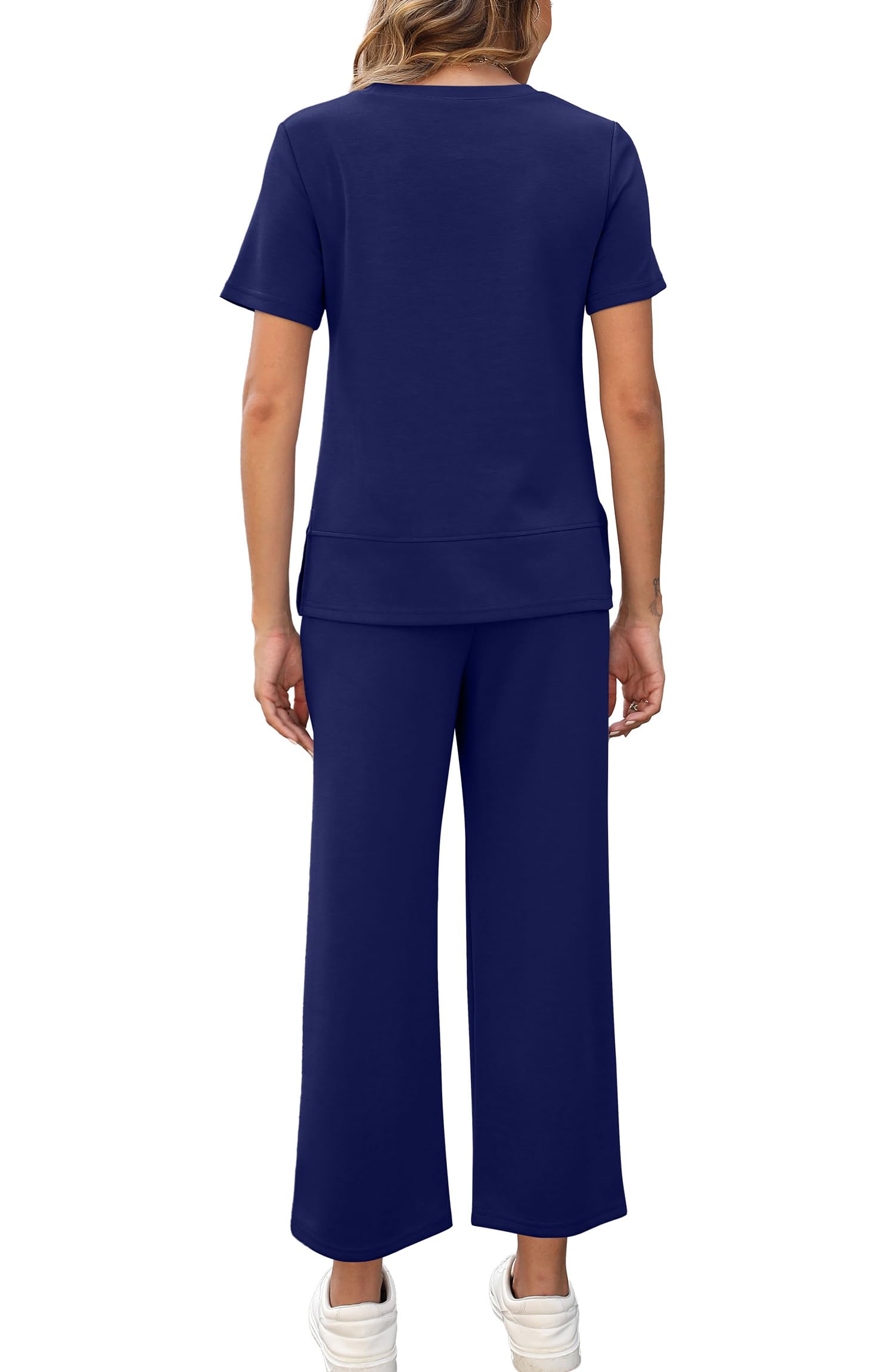 Fashion Comfy Wide Leg 2 Piece Lounge Set (Buy 2 Free Shipping)