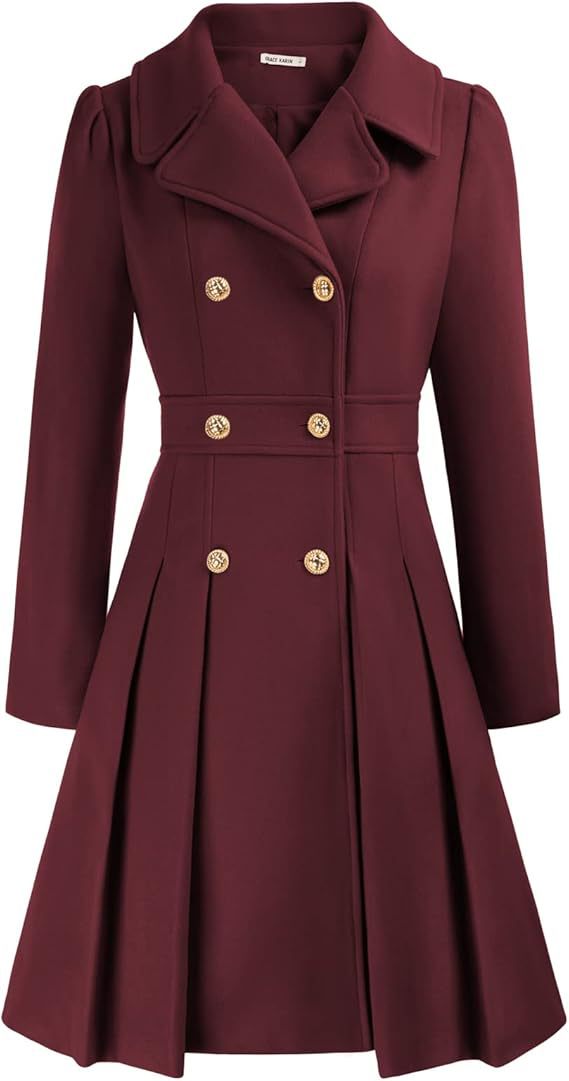 Elegant Double-Breasted A-Line Woolen Coat (Buy 2 Free Shipping)