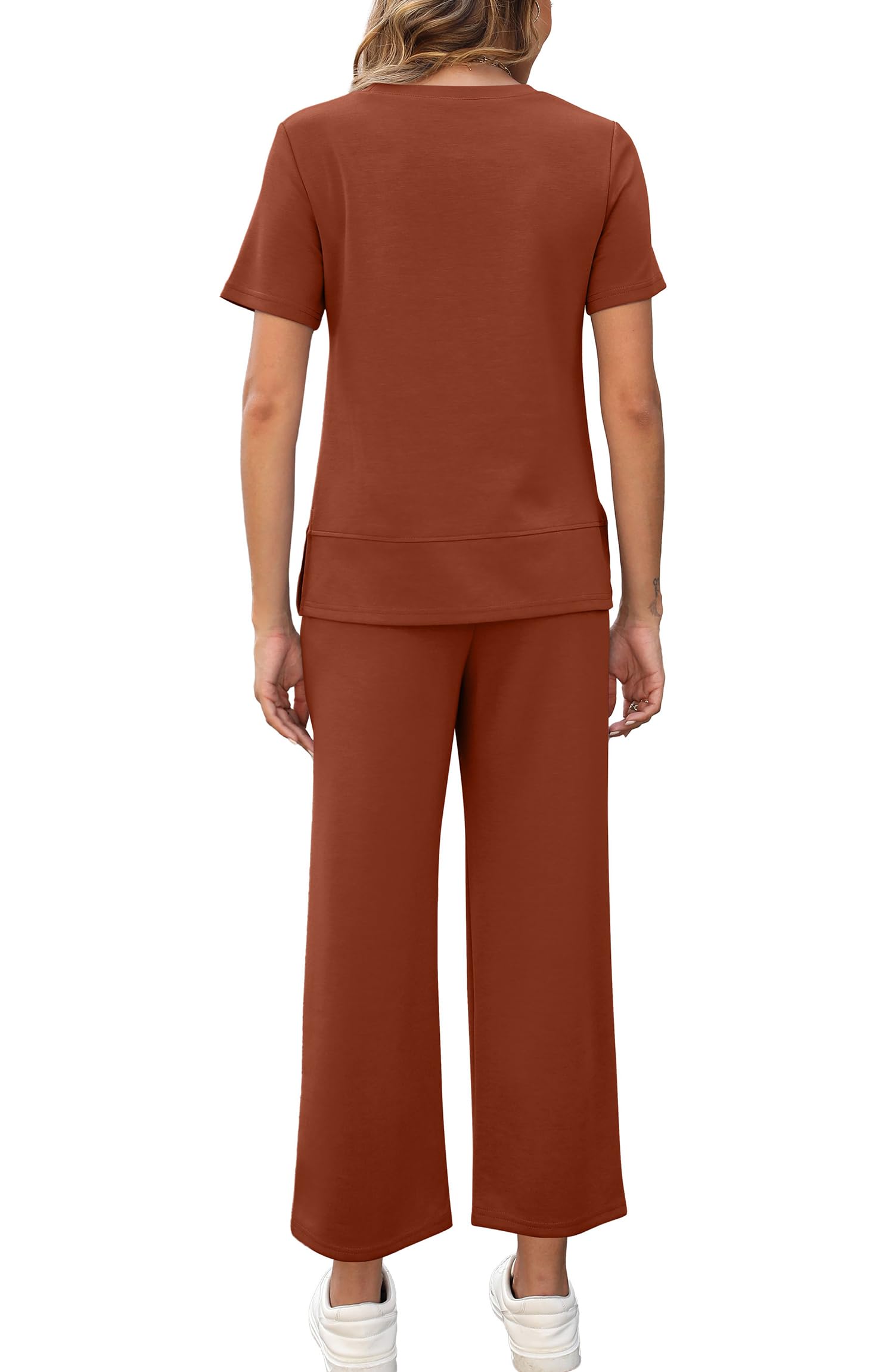 Fashion Comfy Wide Leg 2 Piece Lounge Set (Buy 2 Free Shipping)