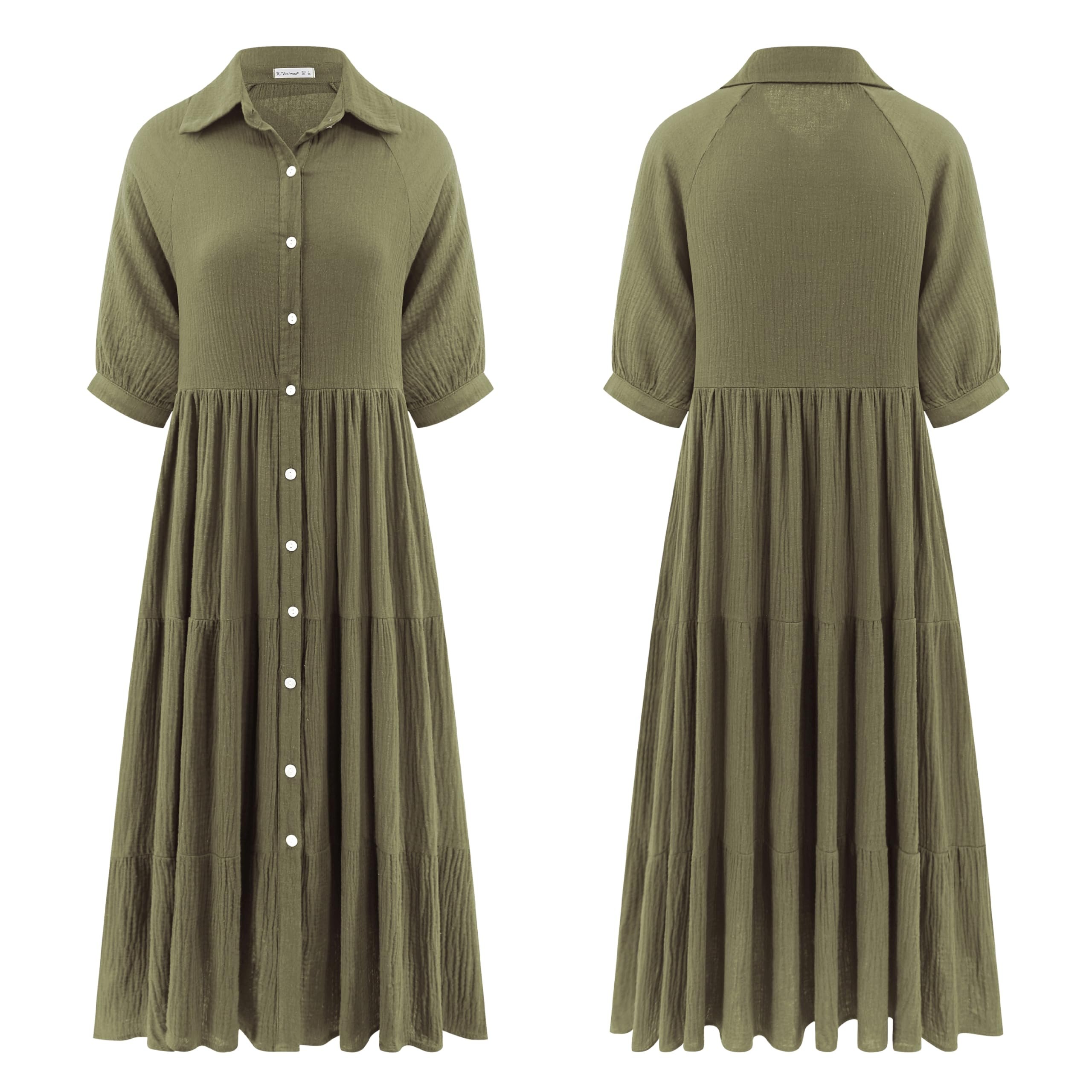 2024 Hot Sale❤️Half Sleeves Dress with Pockets(Buy 2 Free Shipping)