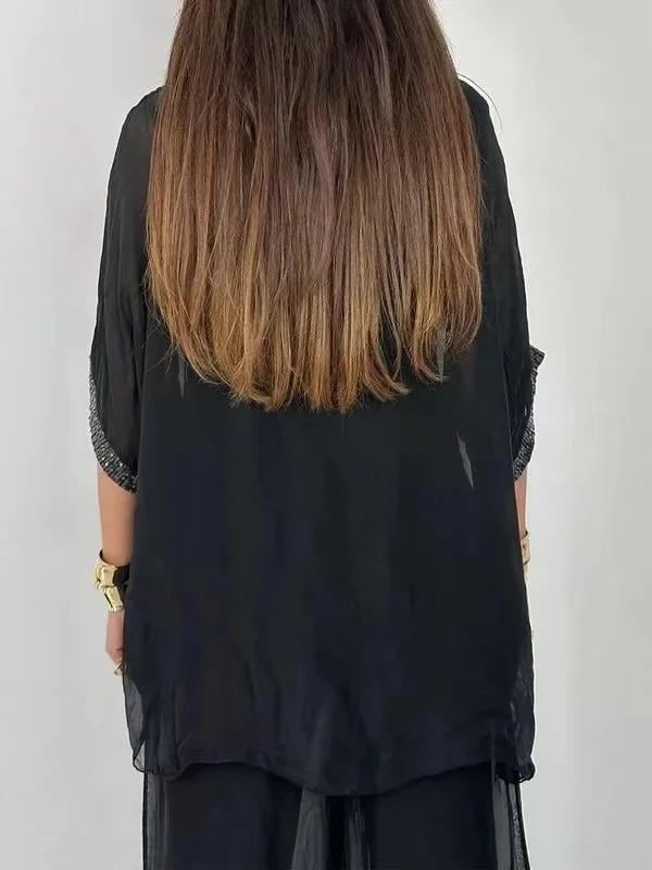 Last Day Promotion🔥Elegant Chiffon Two-Piece Set(Buy 2 Free Shipping)