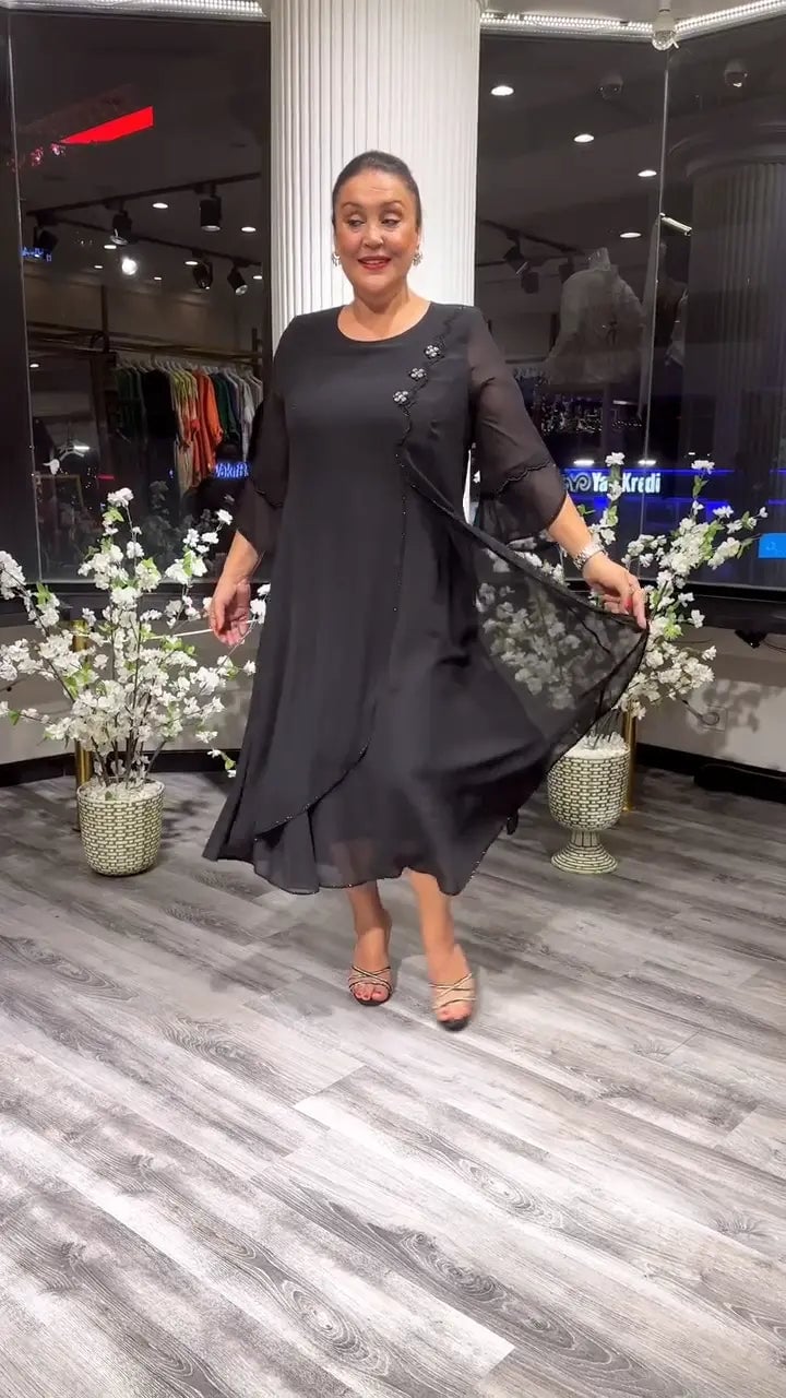 Last Day 70% OFF🔥Chiffon Solid Color Loose Dress (Buy 2 Free Shipping)