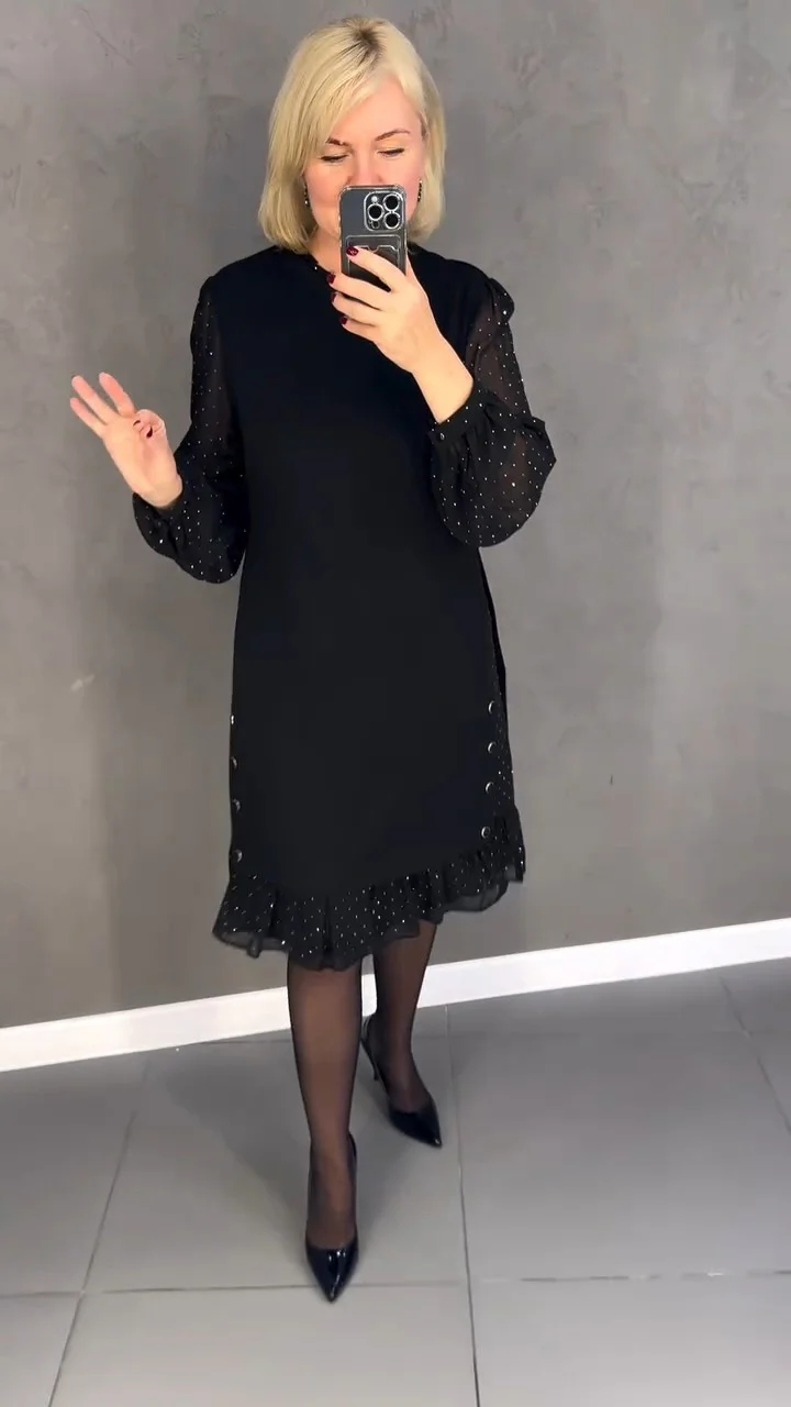 Elegant Long Sleeve Midi Dress (Buy 2 Free Shipping)