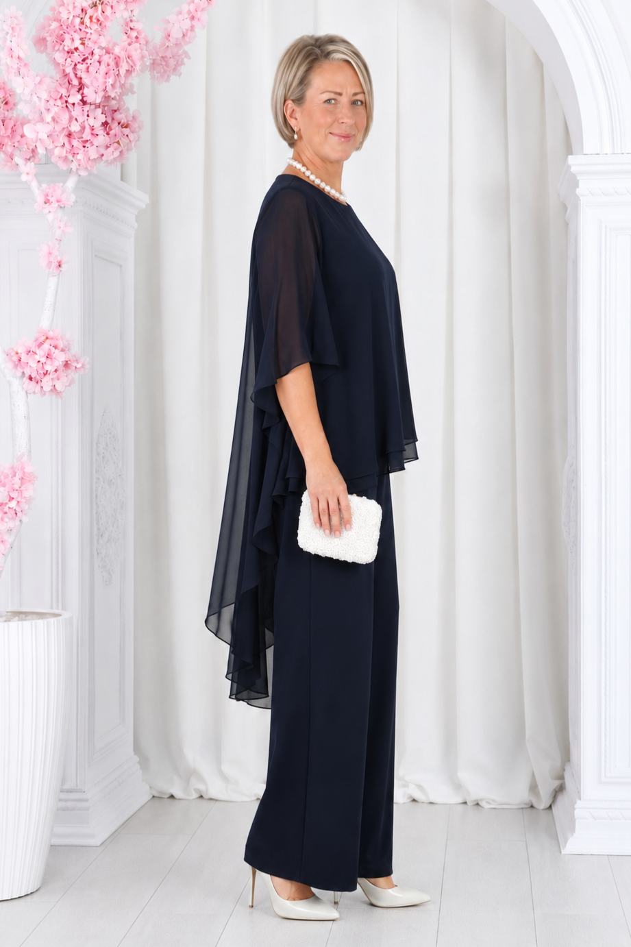 Elegant Layered High-Low Top and Pants Two Piece Set (Buy 2 Free Shipping)