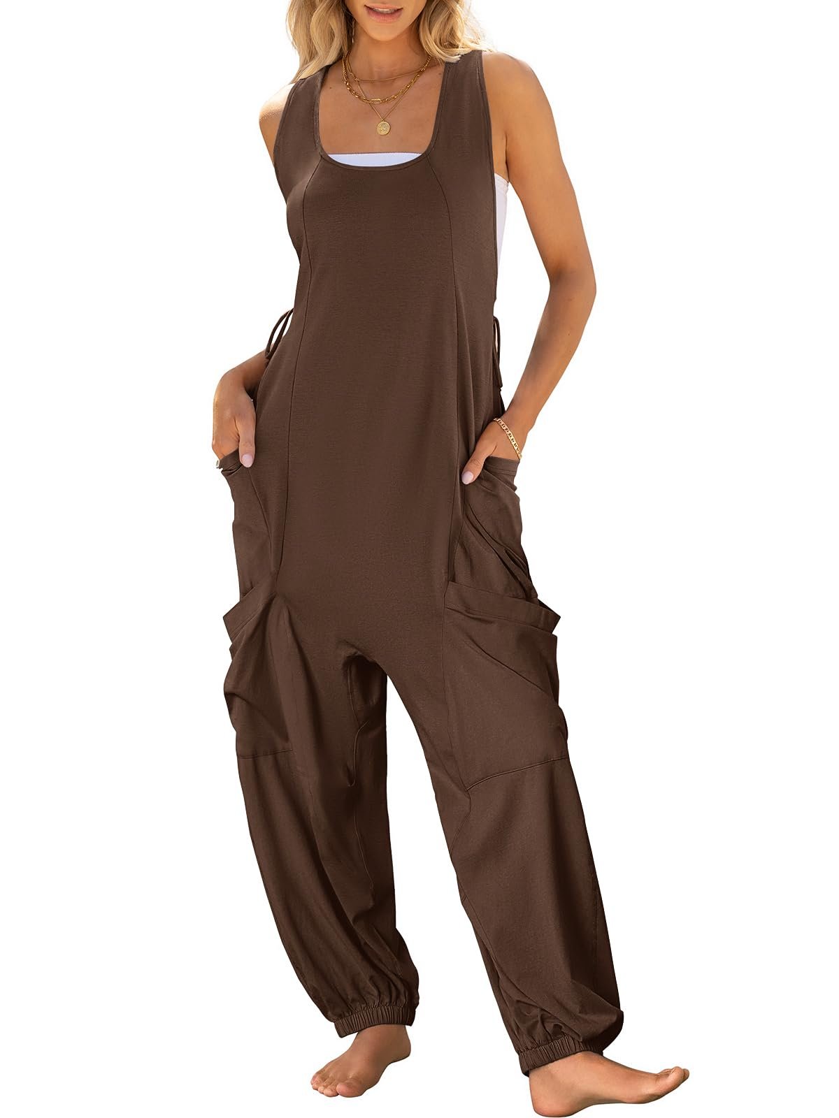 2024 Hot Sale❤️Sleeveless Baggy Harem Jumpsuits (Buy 2 Free Shipping)