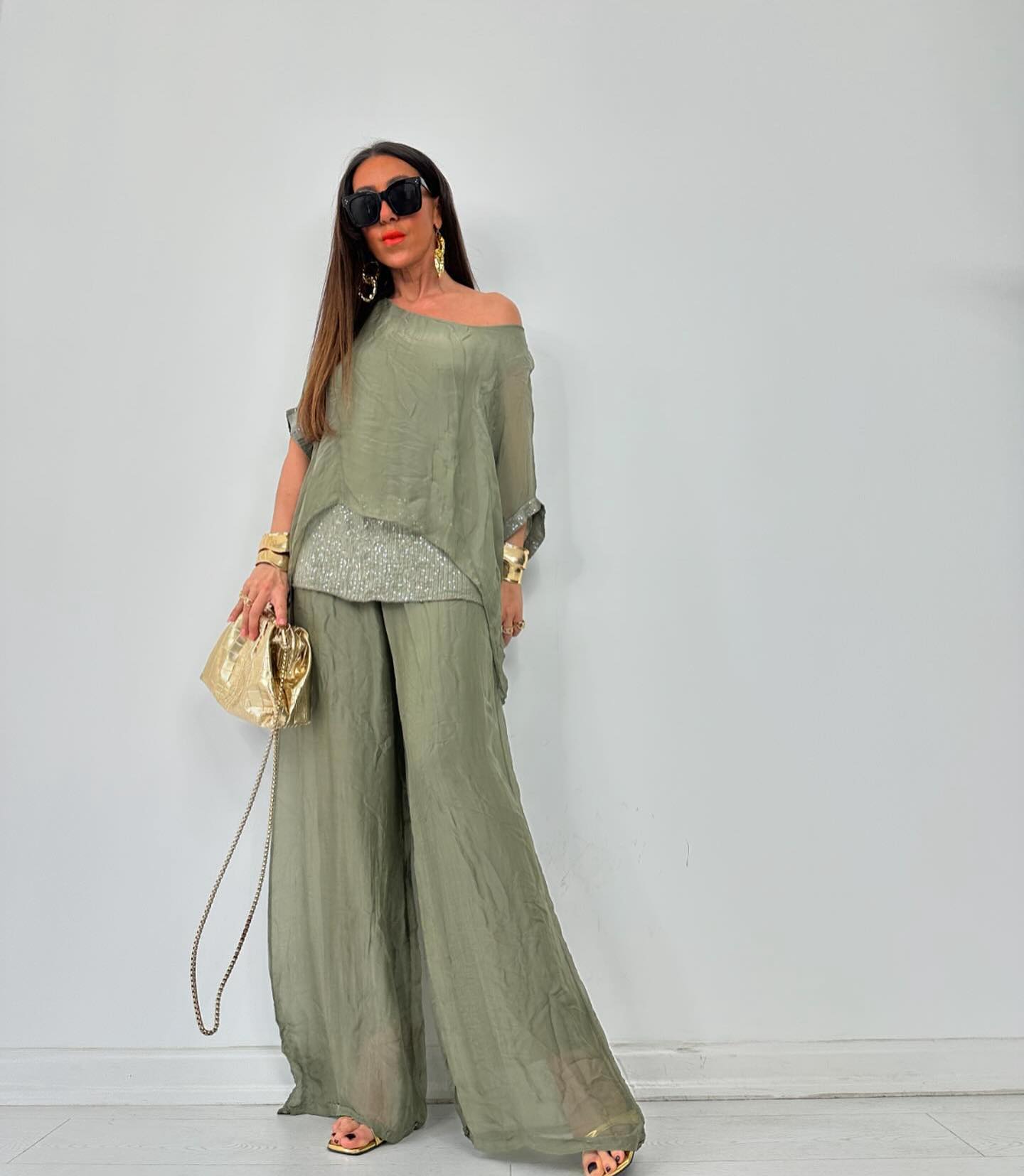 Last Day Promotion🔥Elegant Chiffon Two-Piece Set(Buy 2 Free Shipping)