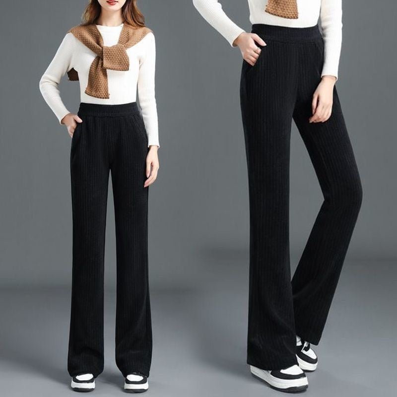 ❄️Winter Necessity🌟Women's Versatile Stretchy Elastic Waist Comfy Wide-Leg Pants