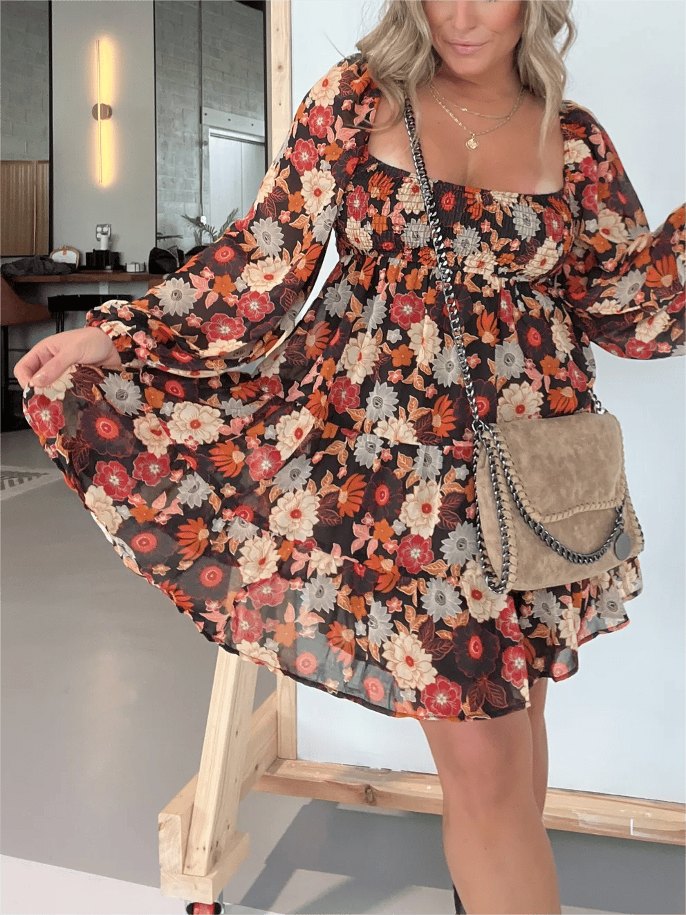 2023 New Fall Foliage Tiered Dress (Buy 2 Free Shipping)