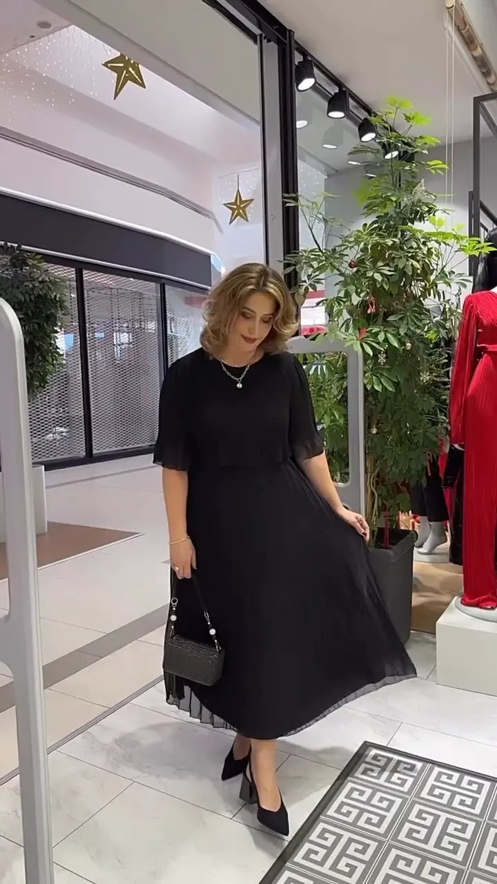 Elegant Layered Pleated Maxi Dress (Buy 2 Free Shipping)