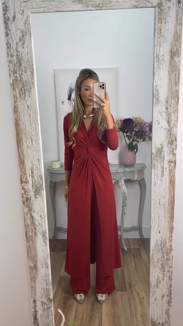 2 Pieces Suit With Long Top Matching Trouser(Buy 2 Free Shipping)