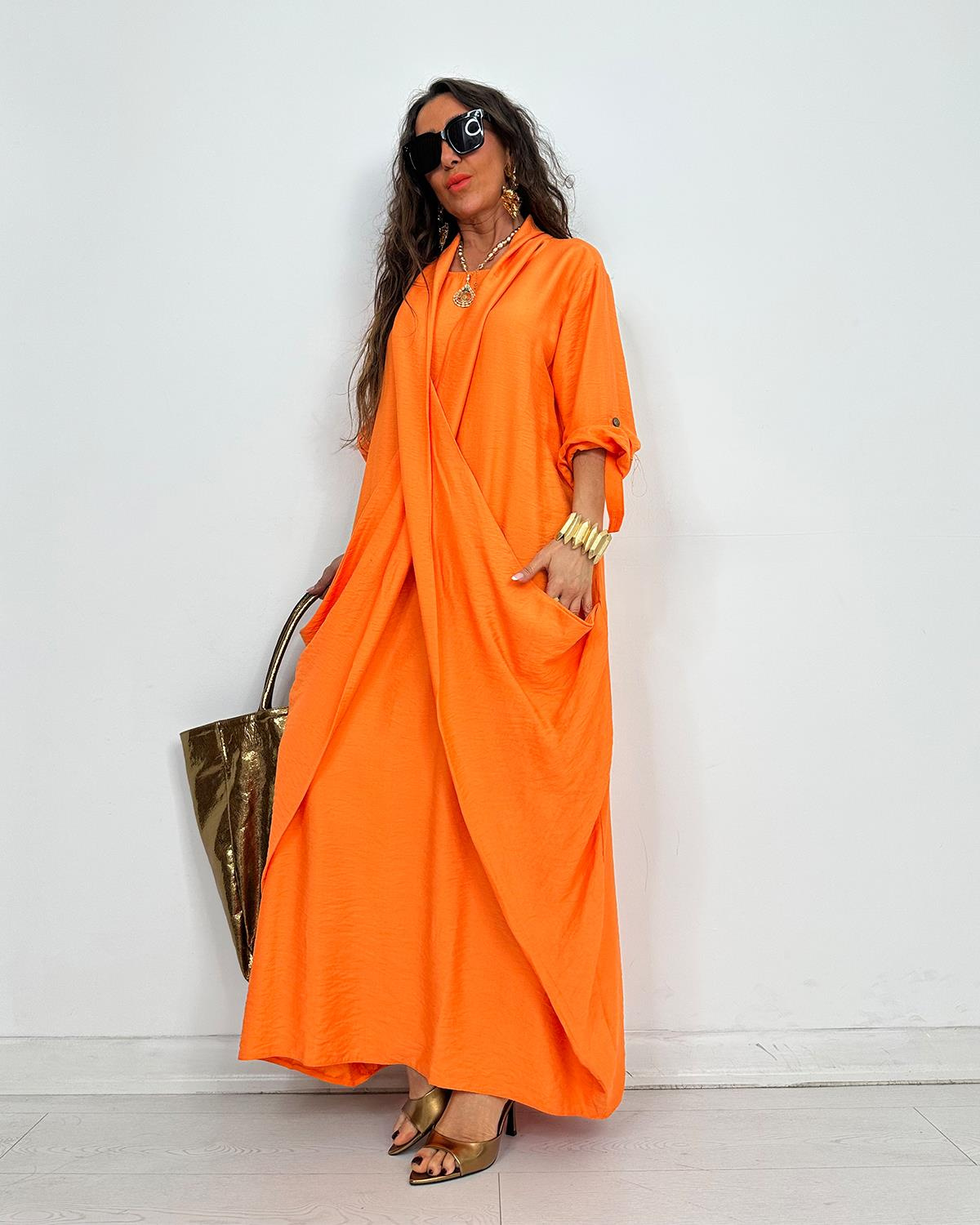 Elegant Draped Layer Maxi Dress (Buy 2 Free Shipping)