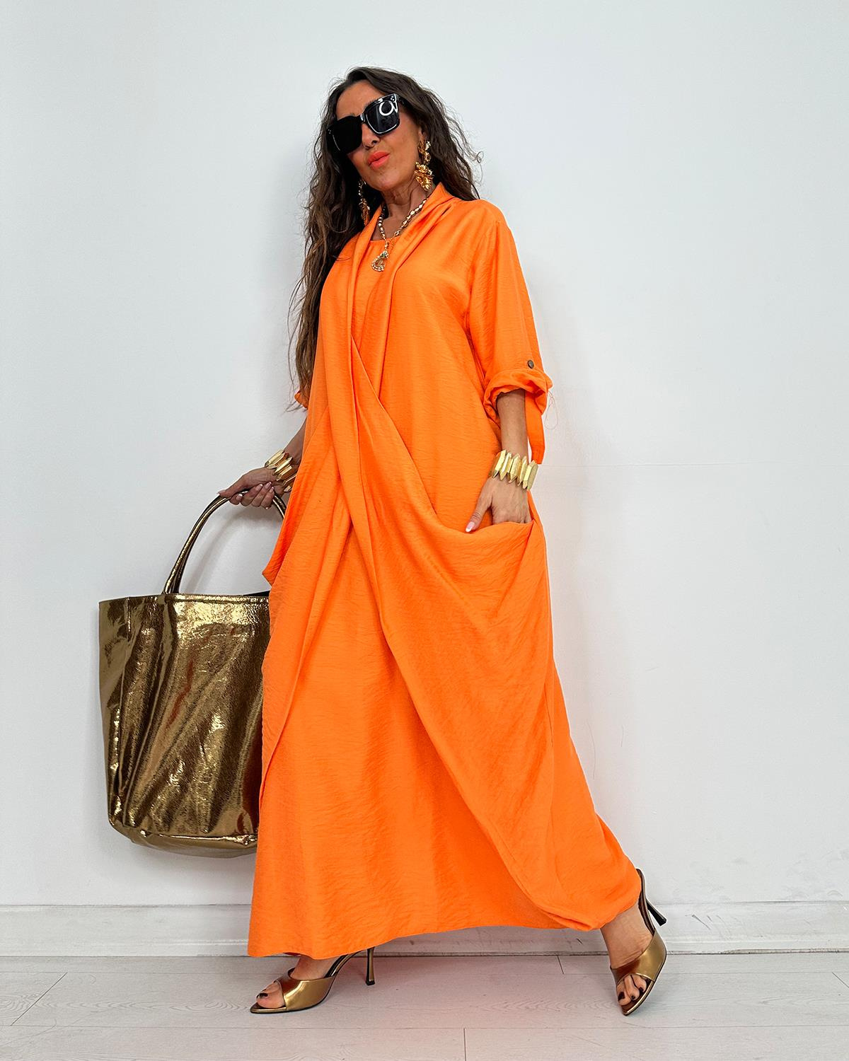 Elegant Draped Layer Maxi Dress (Buy 2 Free Shipping)