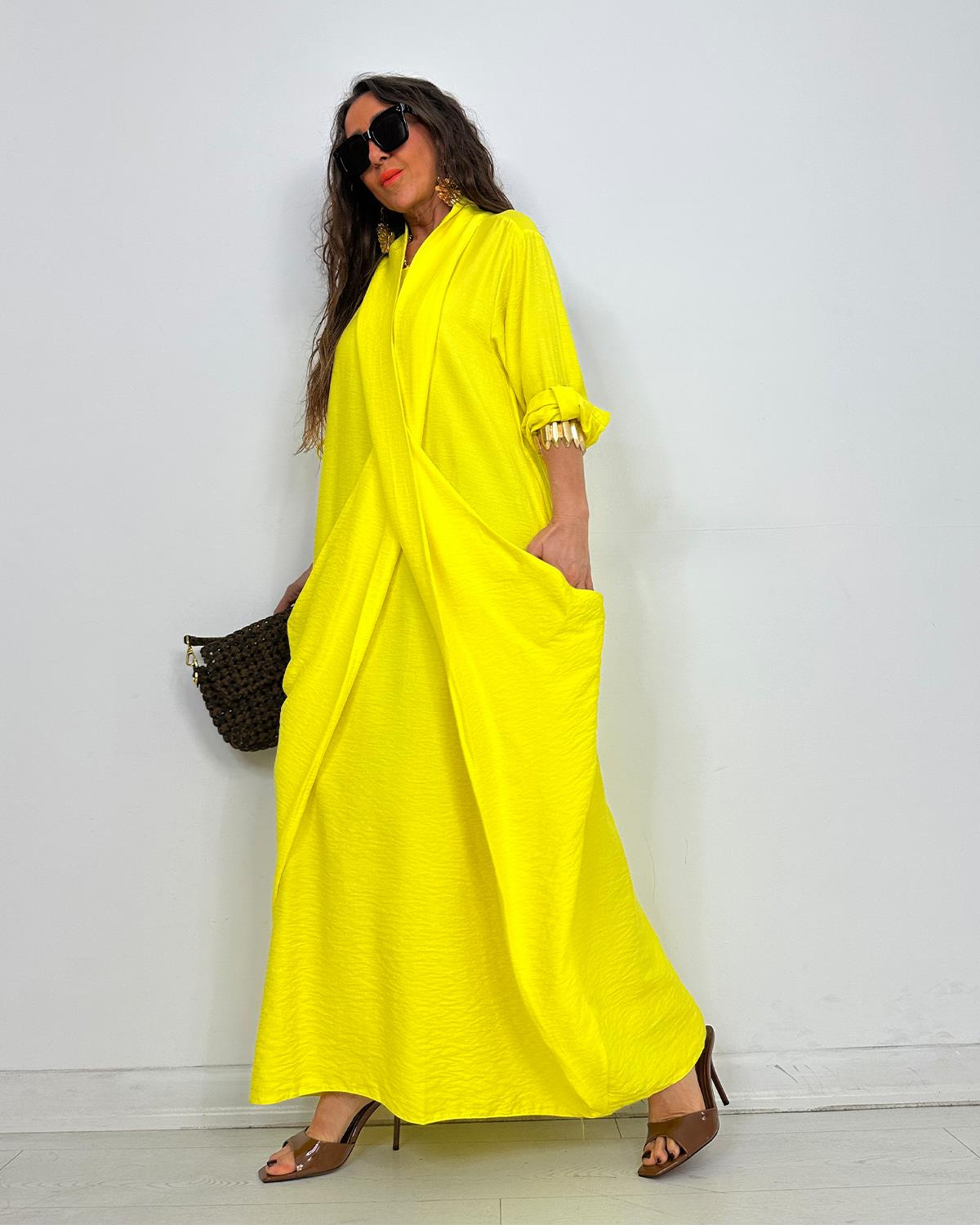 Elegant Draped Layer Maxi Dress (Buy 2 Free Shipping)