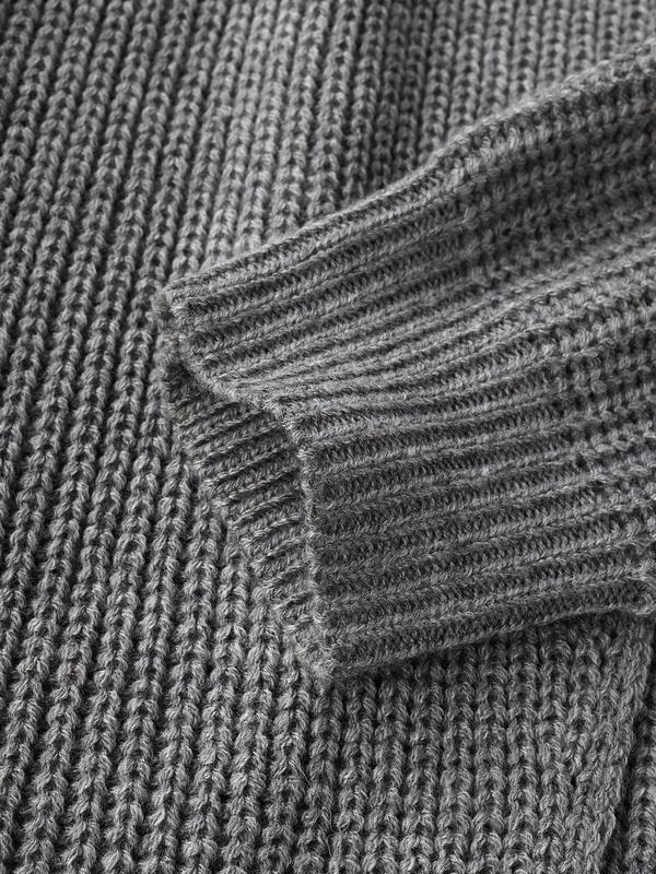 Elegant Wrap Front Hem Knit Tunic Sweater Dress (Buy 2 Free Shipping)