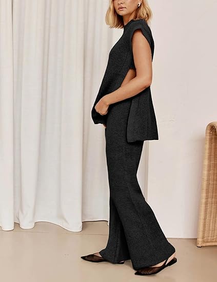 Side Slit Lounge Matching Sets(Buy 2 Free Shipping)