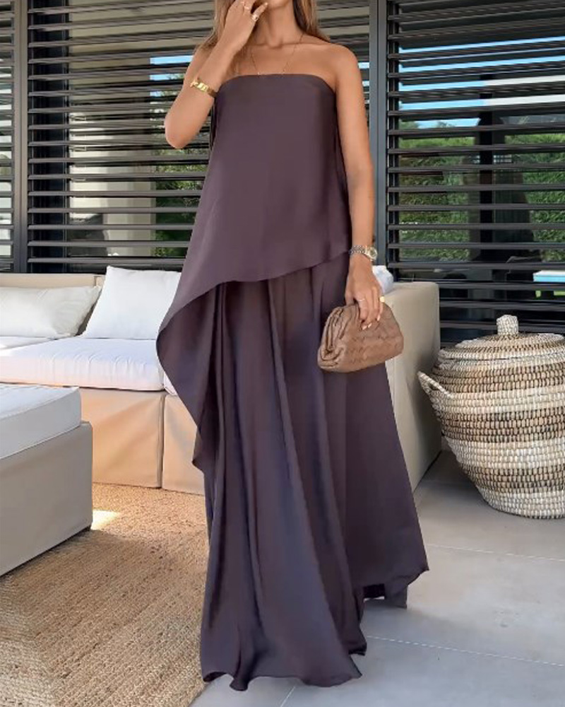 Sleeveless Tube Top Loose Two Piece Suit (Buy 2 Free Shipping)