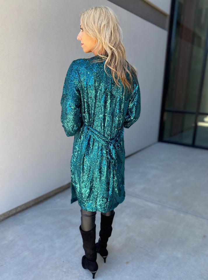 Christmas Hot Sale🌲Fashion Sequined Cardigan Jacket (Buy 2 Free Shipping)