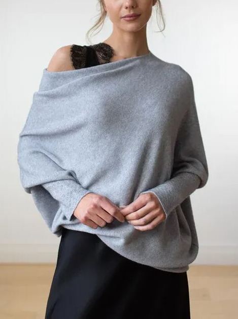 New Asymmetric Draped Jumper (Buy 2 Free Shipping)