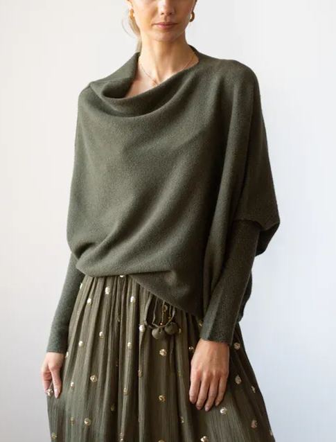New Asymmetric Draped Jumper (Buy 2 Free Shipping)