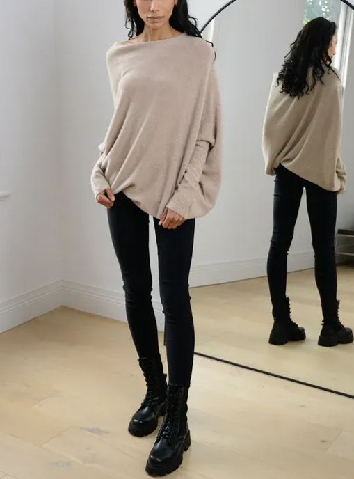New Asymmetric Draped Jumper (Buy 2 Free Shipping)
