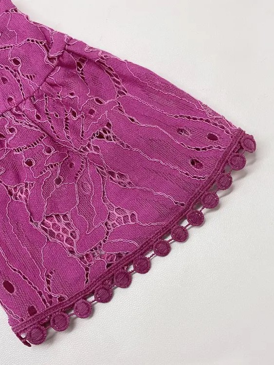 Elegant Lace Off Shoulder Bell Sleeve Wide Leg Two Piece Set (Buy 2 Free Shipping)