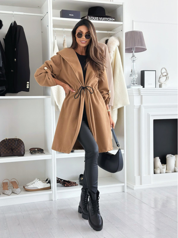 Autumn Flash Deal🔥Strappy Woolen Windbreaker Jacket (Buy 2 Free Shipping)