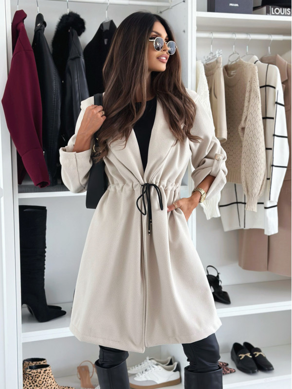 Autumn Flash Deal🔥Strappy Woolen Windbreaker Jacket (Buy 2 Free Shipping)