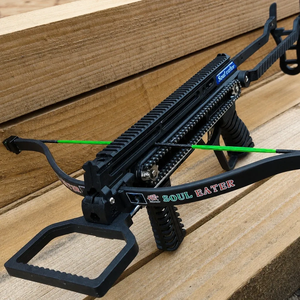Soul-Eater - Chain Driven Slingshot Crossbow (350 FPS)