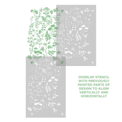 Woodland Plants Stencil