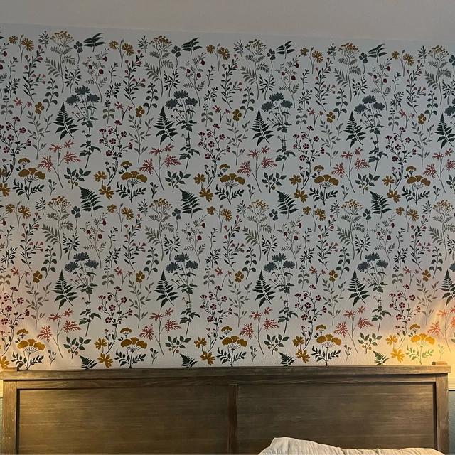 Woodland Plants Stencil