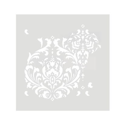 Vintage Grass Leather Pattern Wall Stencil