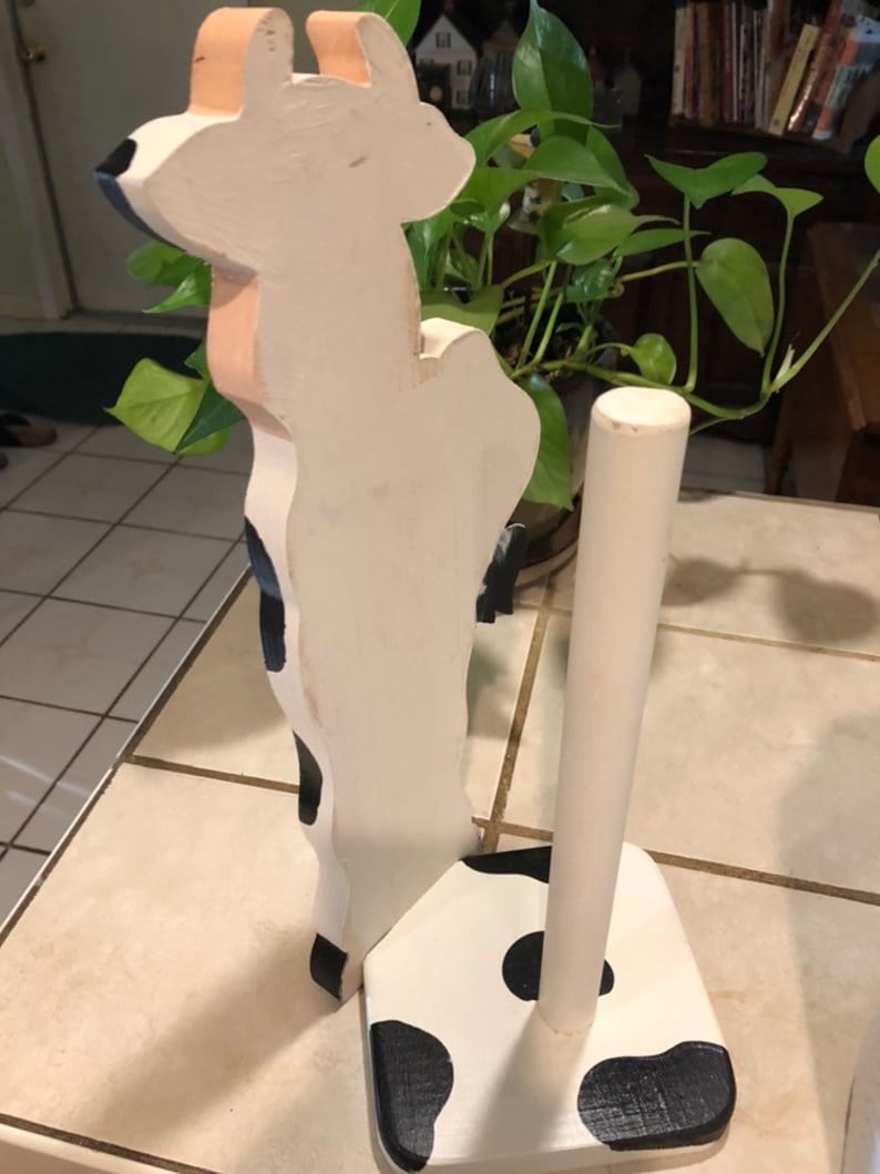 Holstein Cow Paper Towel Holder